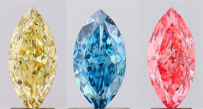 Yellow Blue and Pink are the most popular colored lab diamonds